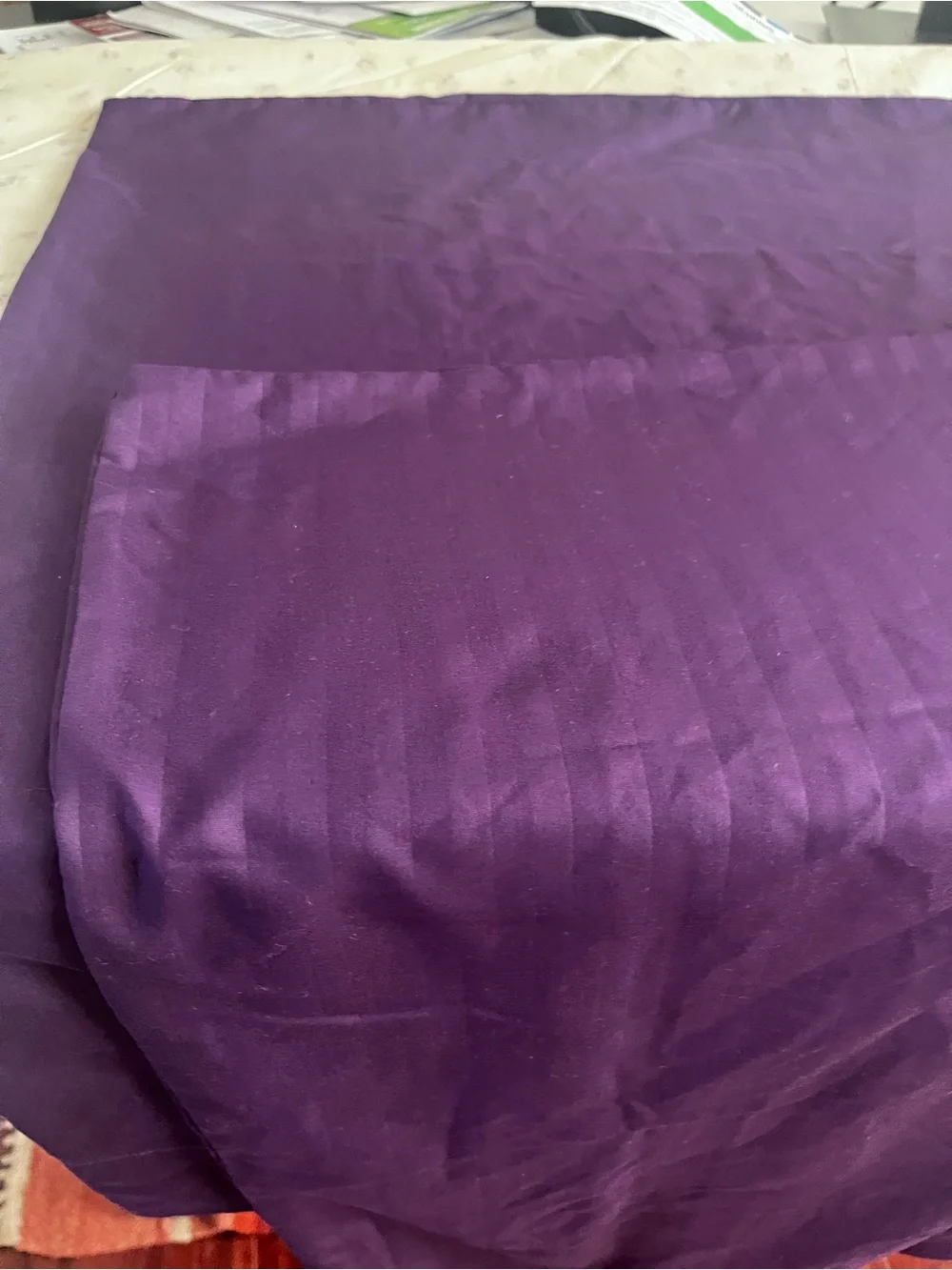Pair of Standard Purple pillow cases
